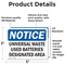 Signmission Universal Waste Used Batteries Designated Area, 5 in W x Rectangle, Vinyl Decal OS-2PACK-NS-D-35-L-18774 - alternate 2